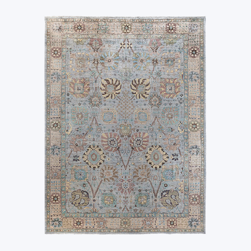 Grey Soluna Traditional Wool Rug - 10'2" x 13'8"