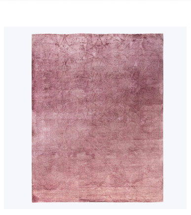 Light Pink Samsara Wool Rug - 8'1" x 10'2"