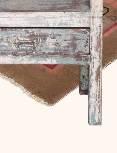 abcVintage Two Tier Storage End Table