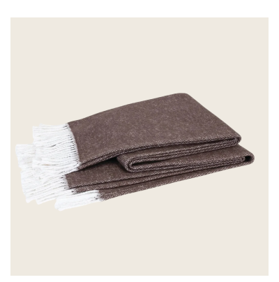 Matouk Pezzo Cotton Throw - Sable