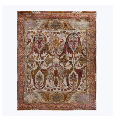 Brown Soluna Traditional Wool Rug