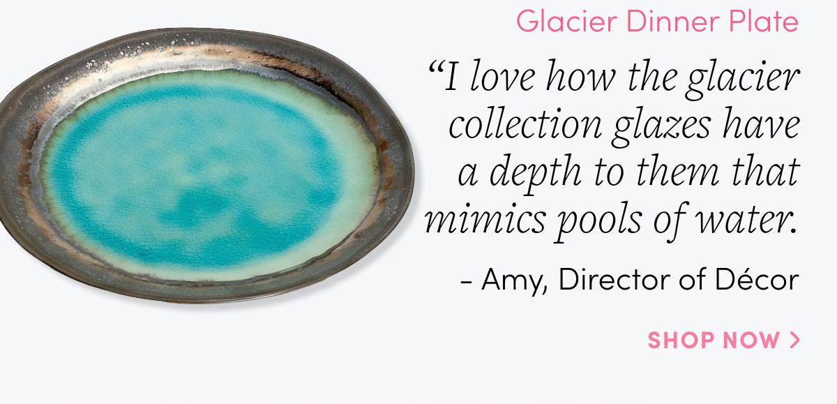 Glacier dinner plate