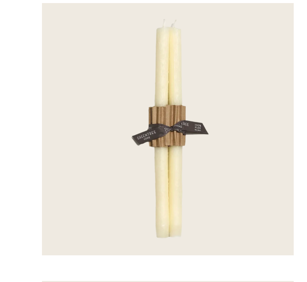 Twigs Taper Candles - Cream