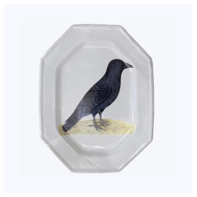 Crow Octagonal Platter