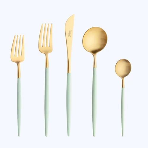 Cutipol Goa 5-Piece Flatware Set - Celadon Gold