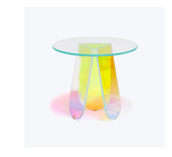 shimmer side table
