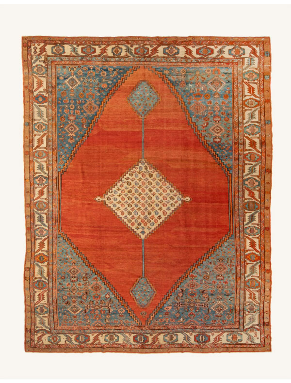 Red Antique Traditional Bakhshayesh Wool Rug