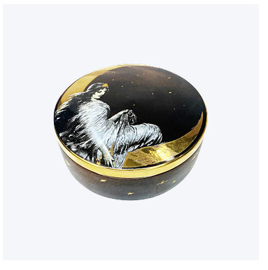 Moon Angel Ceramic Trinket Box