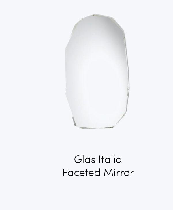 glas italia faceted mirror