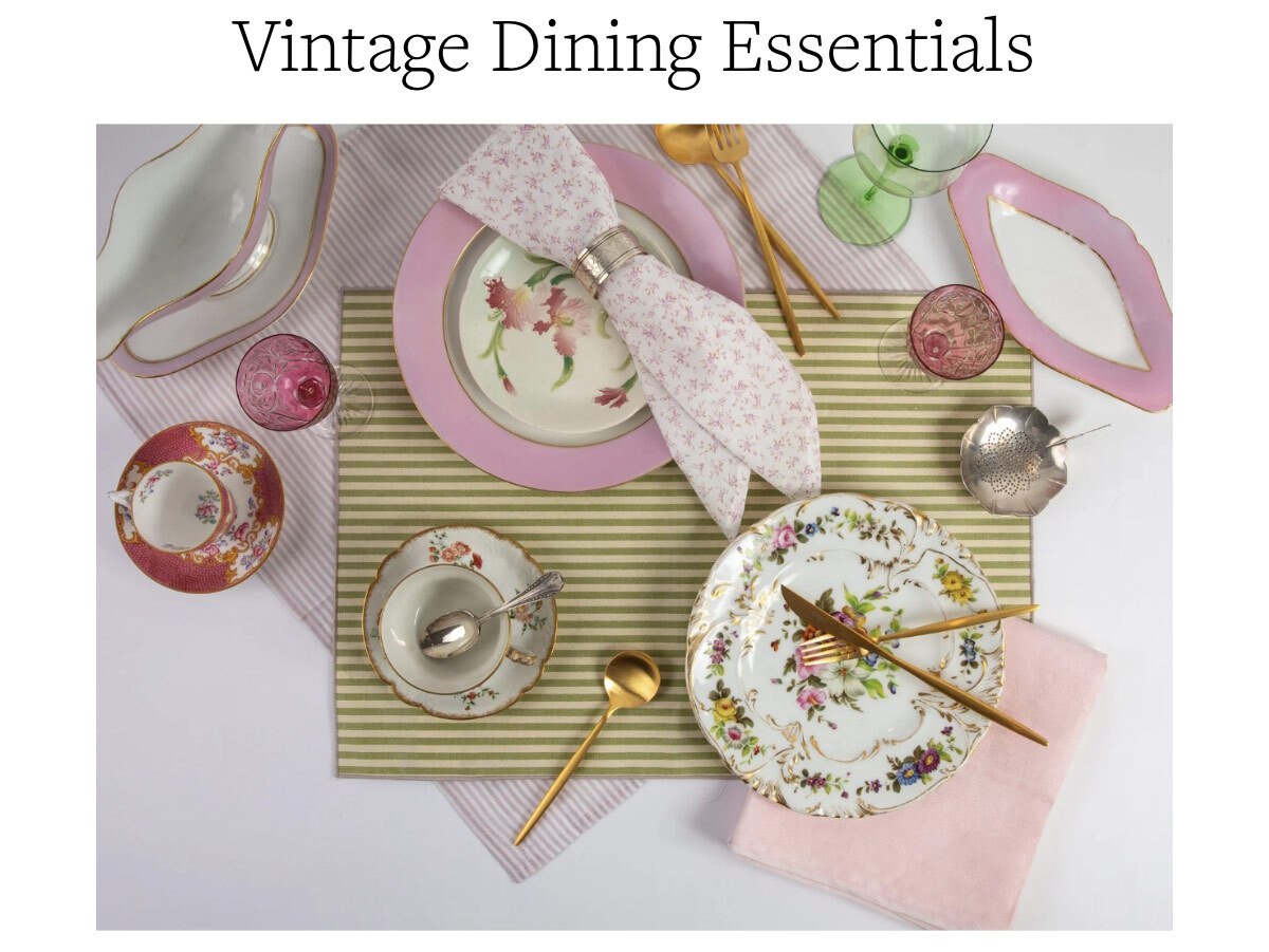 vintage dining essentials