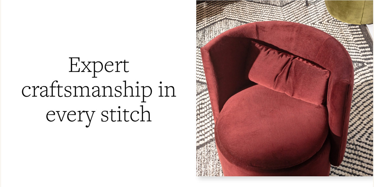 Expert craftsmanship in every stitch