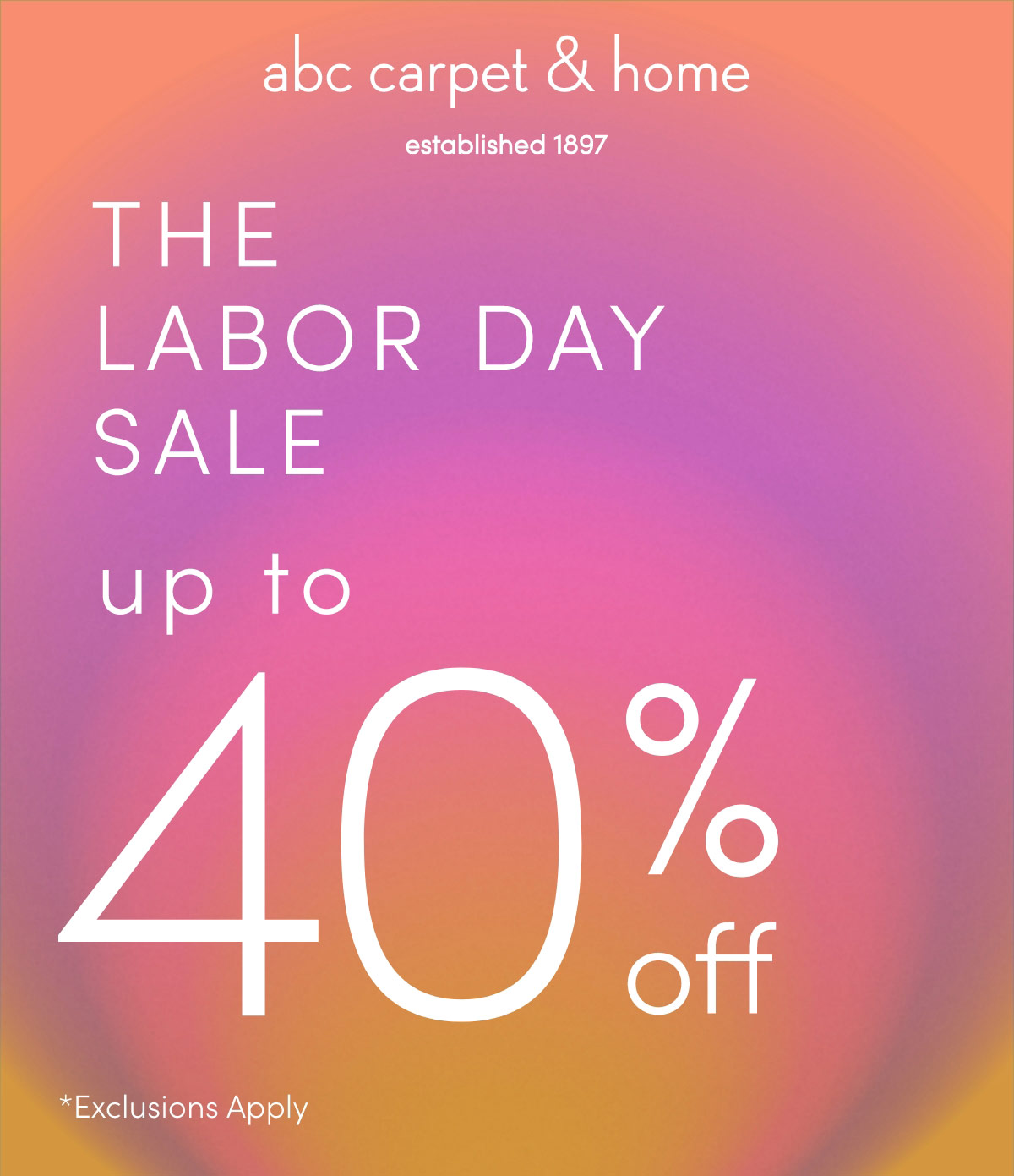 LABOR DAY SALE