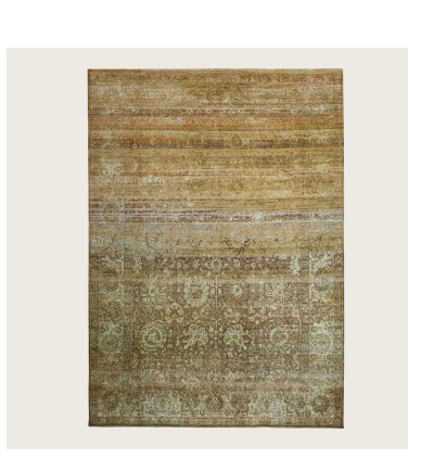 Brown Alchemy Traditional Silk Wool Blend Rug - 7'9" x 11'4"