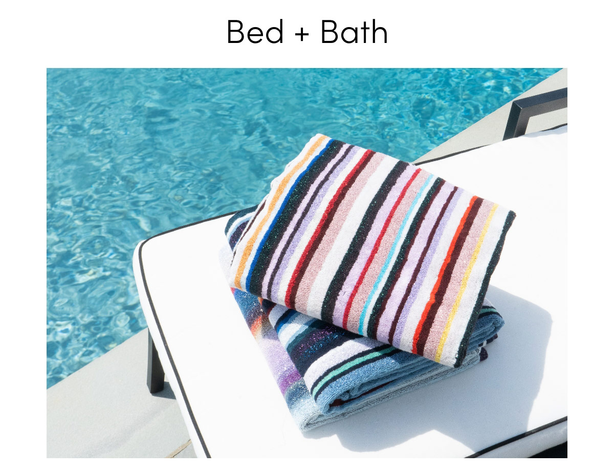 on sale bed + bath