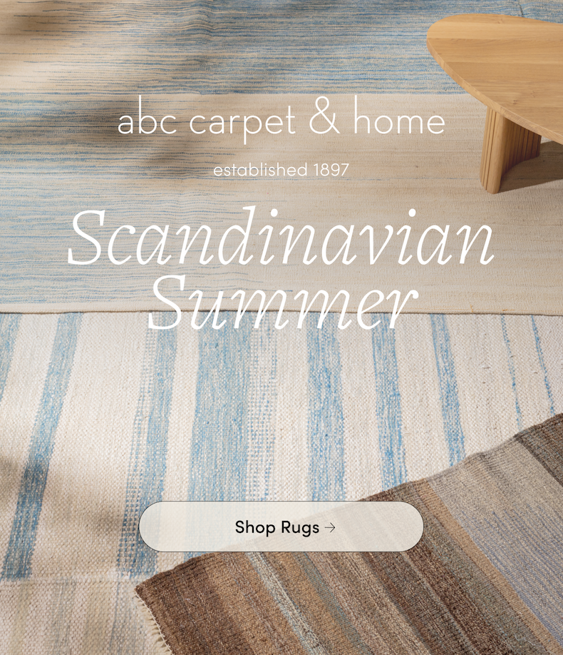 Layered flatweave rugs with coffee table