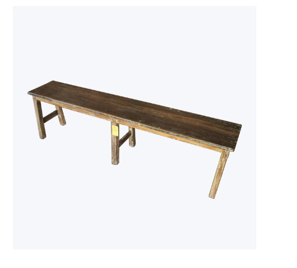 vintage wood bench