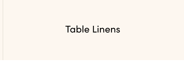 Table Linens