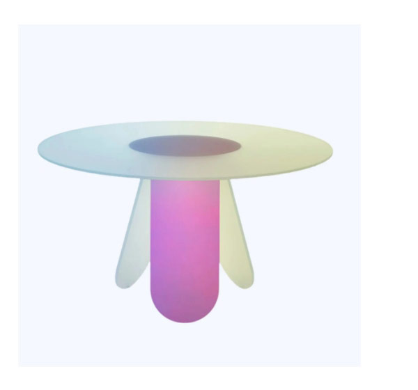 shimmer dining table