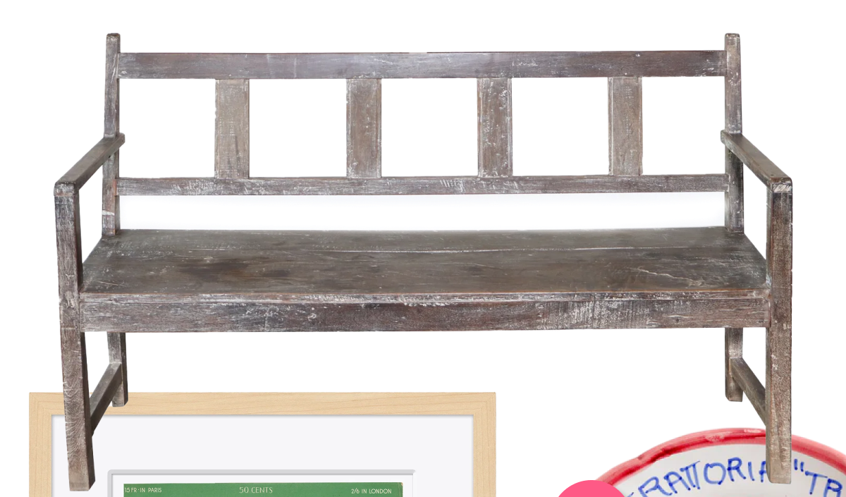 Vintage Wood Bench