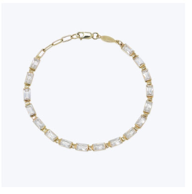 Mélia Baguette Tennis Bracelet