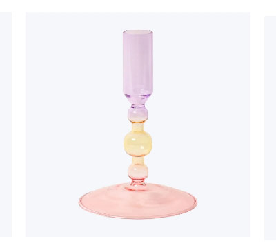 ornamental glass candlestick