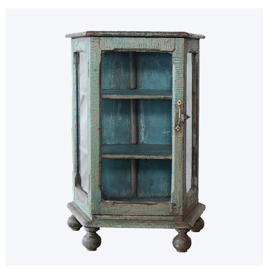 Vintage Teal Cabinet