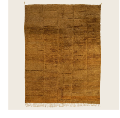 Brown Casablanca Moroccan Wool Rug - 7'10" x 10'3"