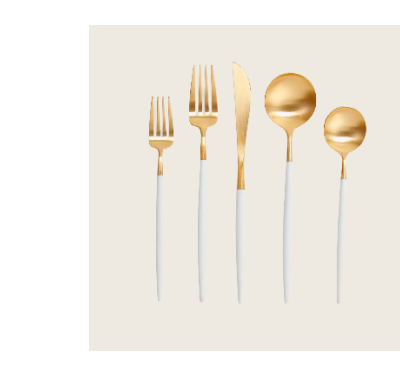 Cutipol Goa 5-Piece Flatware Set - White Gold