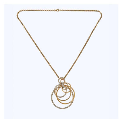 interlocking rings pendant