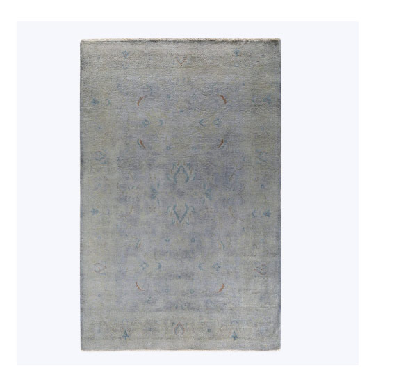 Grey Overdyed Wool Rug