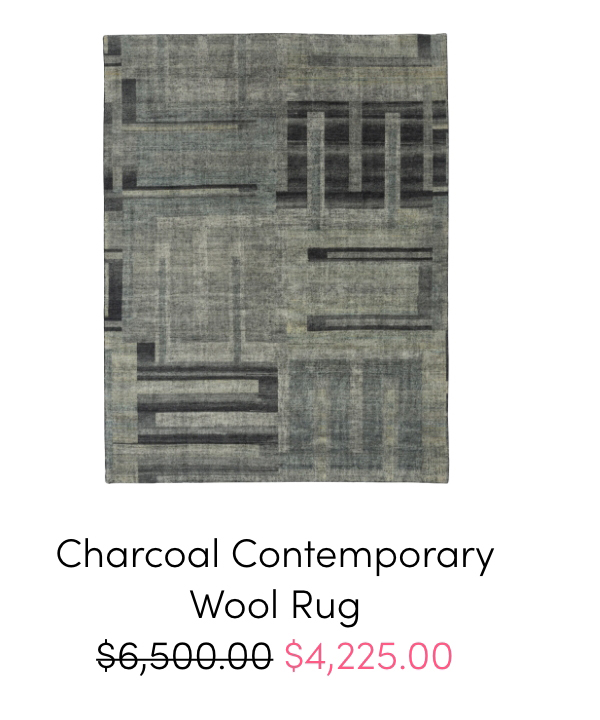 Charcoal Contemporary Wool Rug