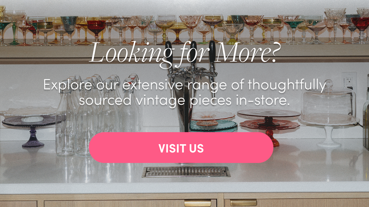 Vintage Glassware at abc kitchens
