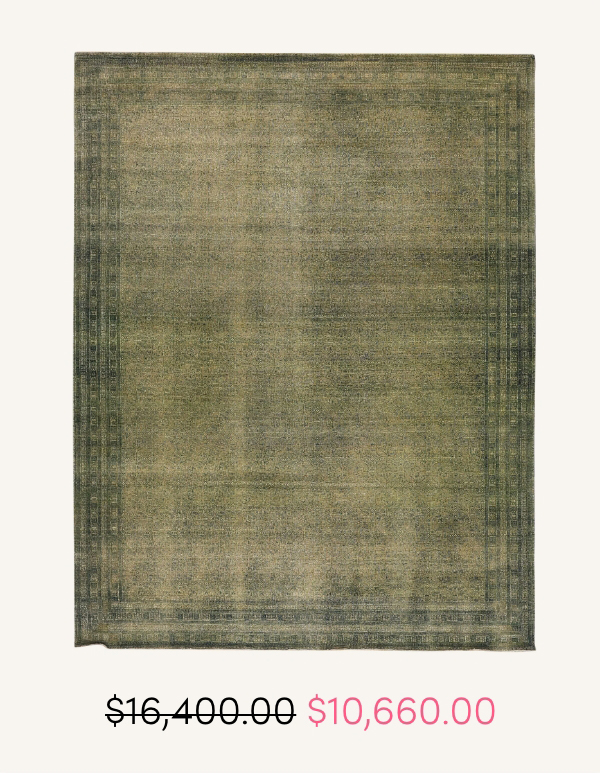 Green Alchemy Traditional Wool Silk Blend Rug - 9'1" x 12'