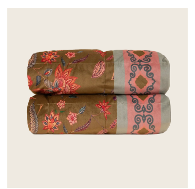 Frati Home Jodphur Bloom Quilt Olive