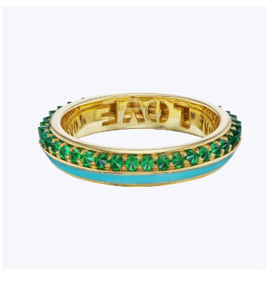 Sweet, Happy Life Tsavorite Garnet Stacking Ring
