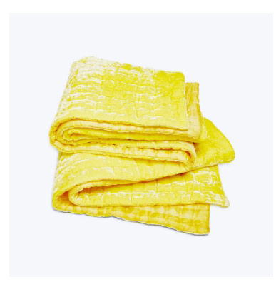 luminous velvet throw