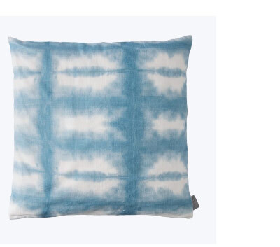 shibori linen pillow