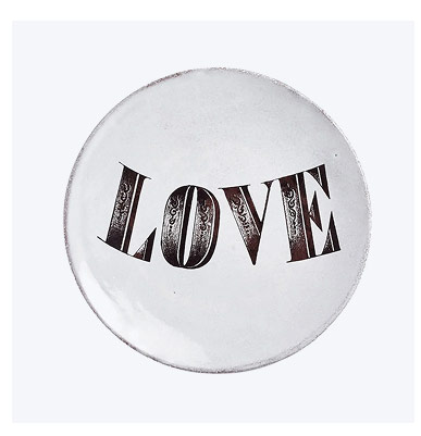 John Derian for Astier de Villatte Love Plate