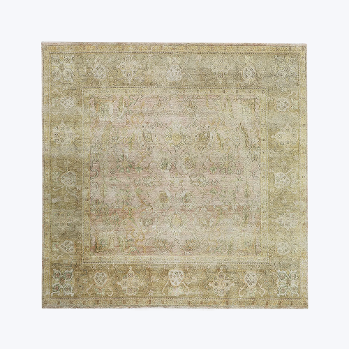Camel Alchemy Traditional Silk Rug - 9'10" x 9'10"