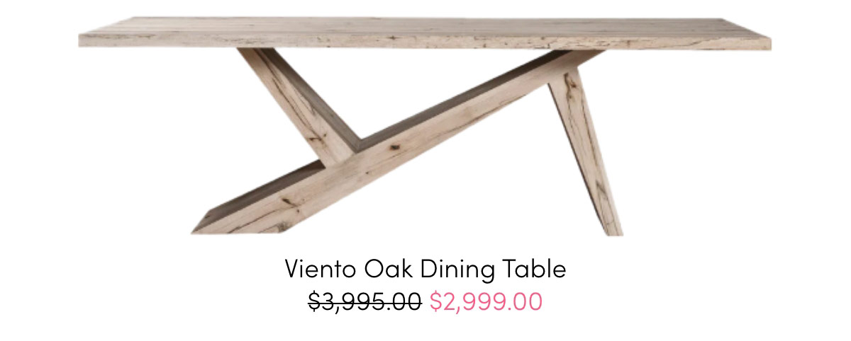 Viento Oak Dining Table