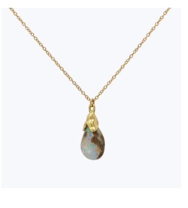 Pussy Willow Opal Pendant Necklace