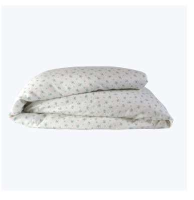 floral linen duvet