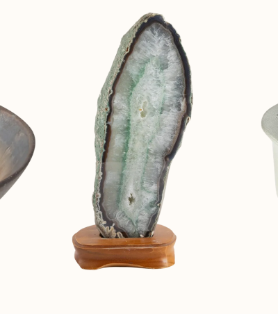 Polished Agate on Stand