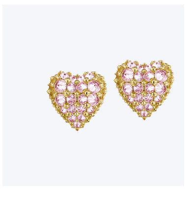 Small Pink Tourmaline Forget-Me-Not Necklace