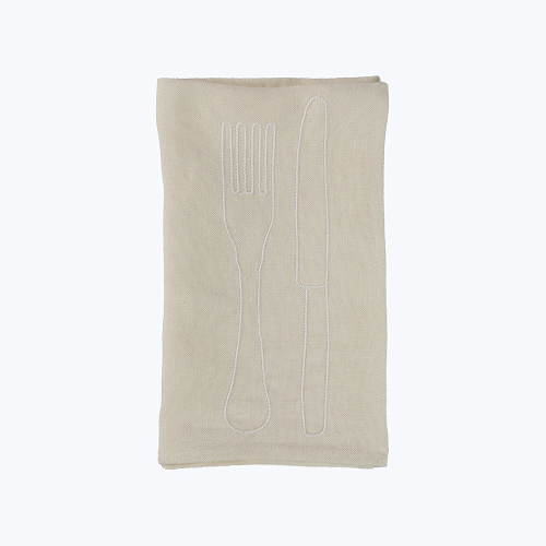Oeuvres Sensibles Fork & Knife Napkins