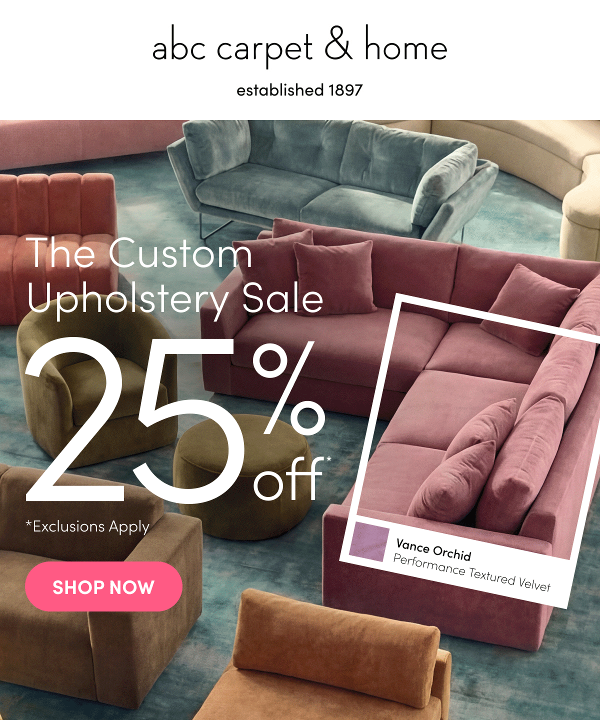 Shop the Custom Upholstery Sale