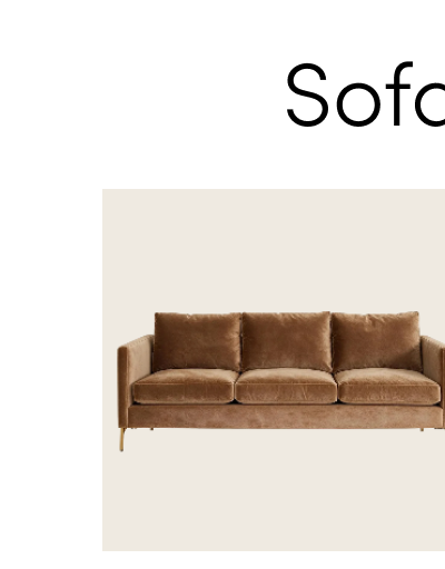 Cobble Hill Hannah Three-Seat Sofa
