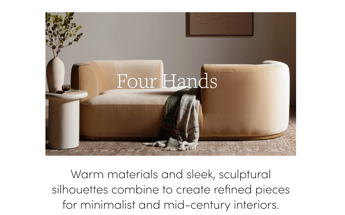 Four Hands Deandra Tete-a-Tete Chaise