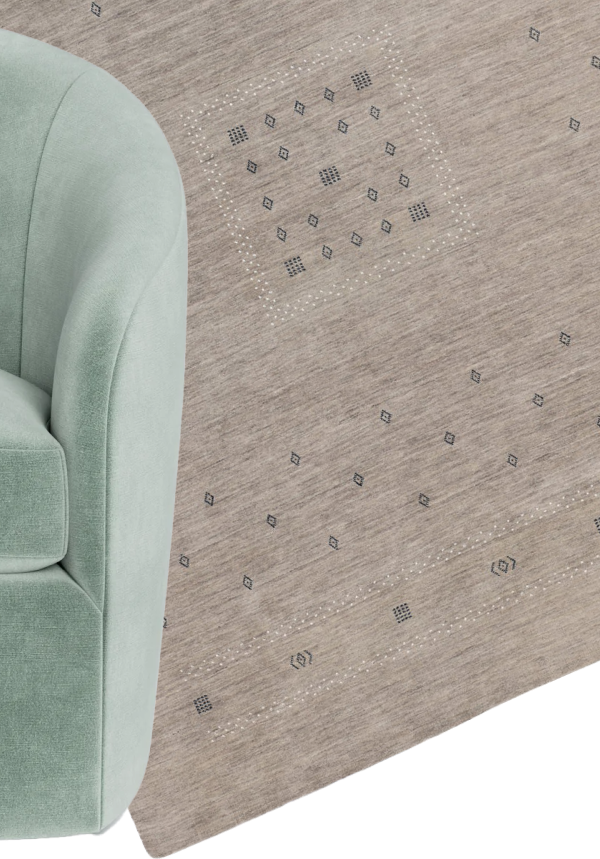 Transitional Wool Rug- Brown