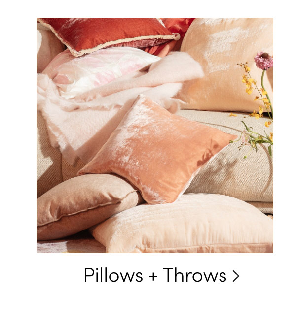 PILLOWS + THROWS ON SALE